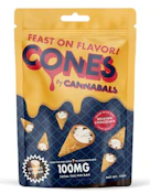 Cookies & Cream Cones | Edibles | 100mg/10 Pieces | Cannabals