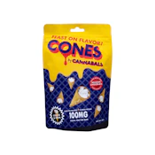 Cookies & Cream Cones | Edibles | 100mg/10 Pieces | Cannabals