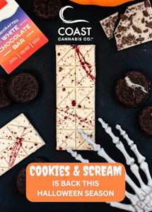 COAST - Value - Cookies & SCREAM White Chocolate Bar - 100mg - TBI