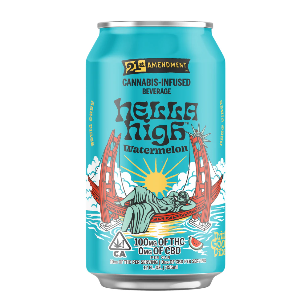 21st Amendment - 21st Amendment - 100 - Hella High Watermelon - 100mg Main Image