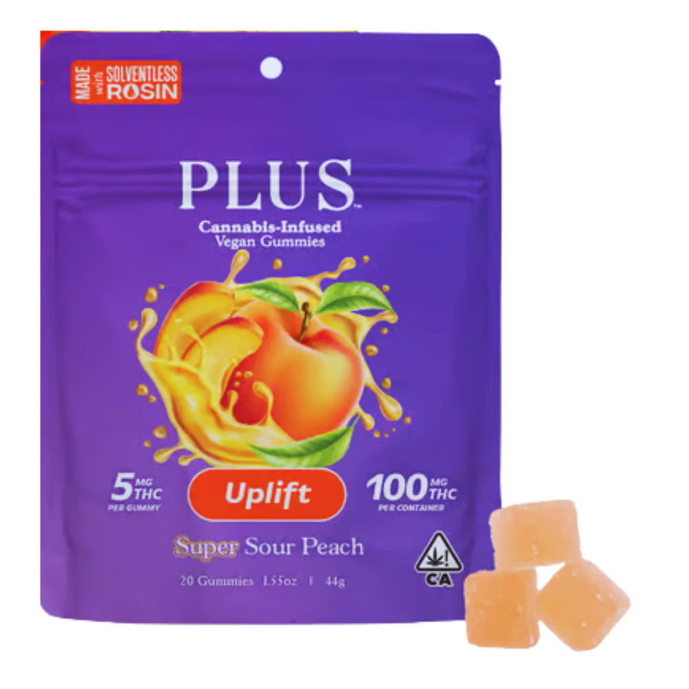 Plus - Plus - Sour Peach (S) - Gummy - 100mg Main Image