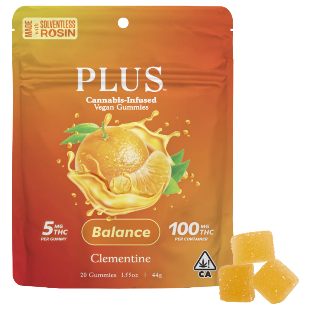 Plus - Plus - Clementine (H) - Gummy - 100mg Main Image