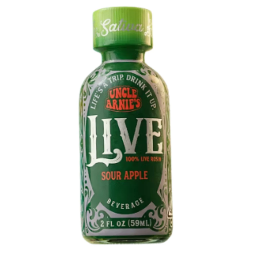 Uncle Arnies - Uncle Arnies - Shot - Sour Apple - Live Rosin - 100mg Main Image