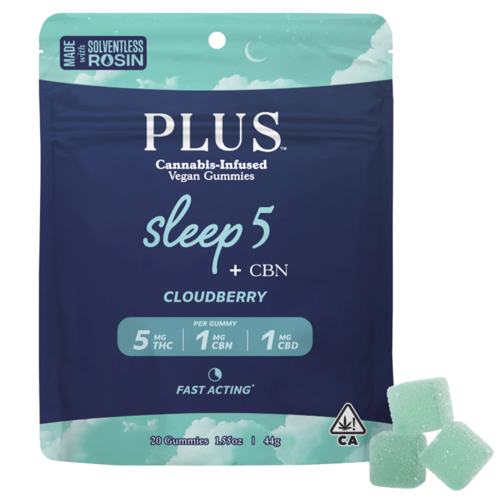Plus - Plus - Cloudberry - 5:1:1 THC:CBD:CBN - Sleep Gummy - 20pk - 140mg Main Image