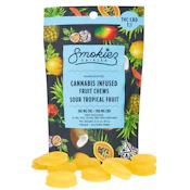 Smokiez - CBD - Sour Tropical Fruit 1:1 - Gummy - 100mg 