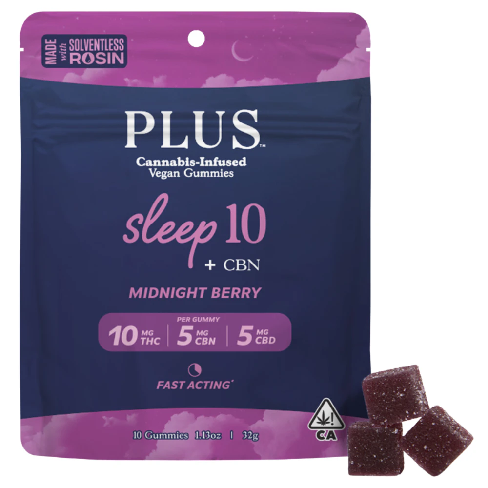 Plus - Plus - Midnight Berry - 10:5:5 THC:CBN:CBD - Sleep Gummy - 10pk - 100mg Main Image