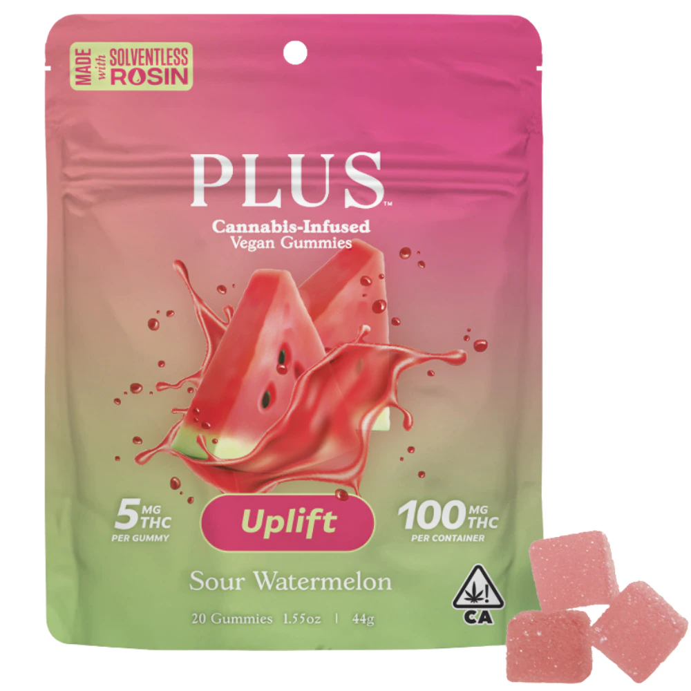 Plus - Plus - Sour Watermelon (S) - Gummy - 20pk - 100mg Main Image