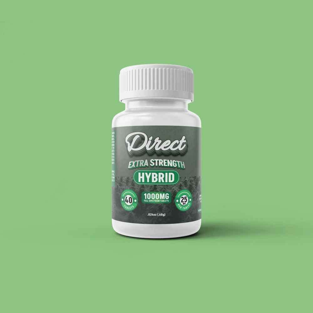 Direct - DIRECT: Hybrid Full Spectrum Extra Strength Tablets 40 Tablets/25mg Per Tablet/1000mg Per Package (H) Main Image