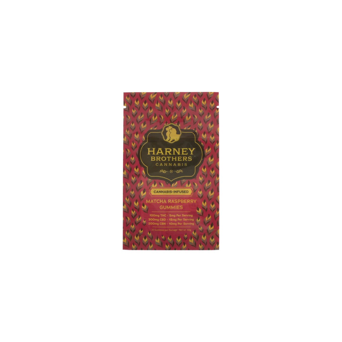 Harney Brothers Cannabis - Matcha Raspberry | Edible | 20pk | Harney Brothers Main Image