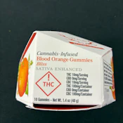 Blood Orange(100MG) | 1:1 Gummies | Sativa