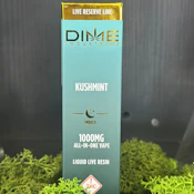 Kush Mints (1G) | Live Resin Disposable | Indica