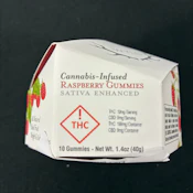 Raspberry (100 MG) | Gummies | Sativa