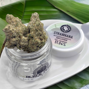 BLACK PEARL: Strawnana 3.5g Artisanal Diamond Coated Flower (I/H)