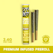 CITY ROOTS: Banana Cream OG 1.2g Infused Pre-Roll 2pk/2.4g (I)