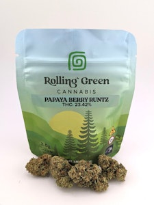Rolling Green Cannabis - Rolling Green Cannabis - Papaya Berry Runtz - 3.5g - Flower