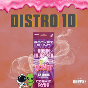 Rocket Stick Cosmic Kush Cake Rosin Injected Donut 1.2g