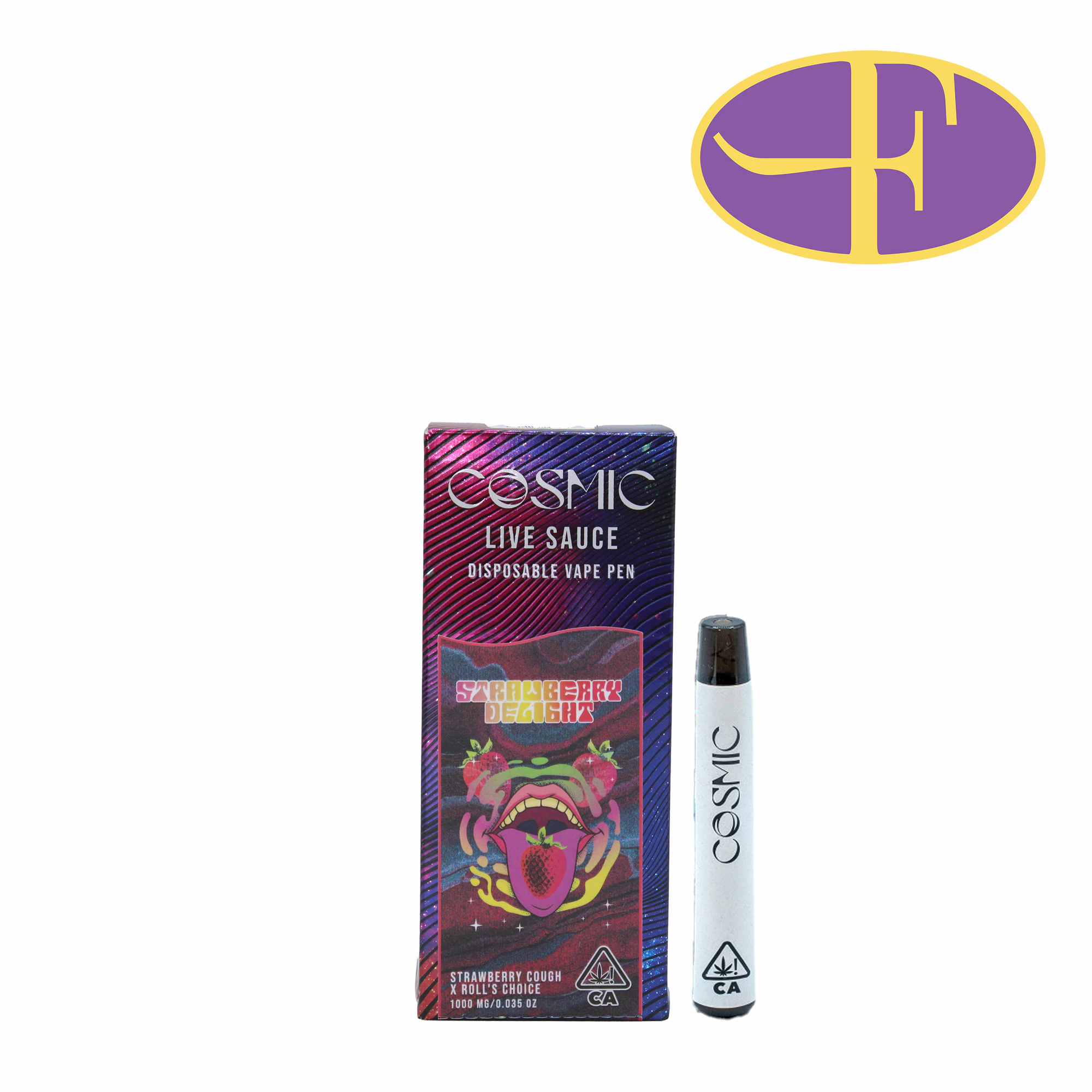 Cosmic - Strawberry Delight Live Resin Disposable Vape Main Image