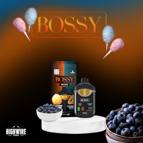 Bossy Dual Chamber Disposable Cotton Candy X Blueberry Down 2g