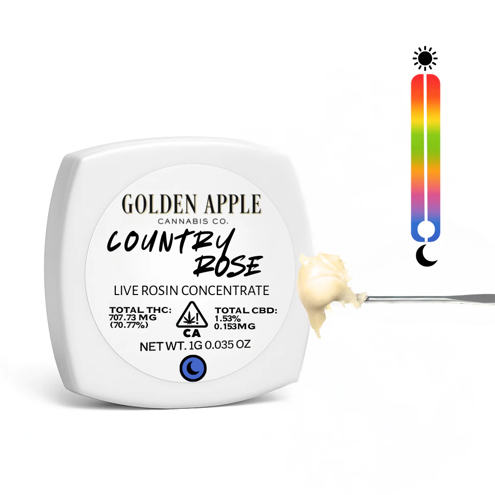 Golden Apple Cannabis Co. - Country Rose Live Rosin Concentrate 1g Main Image