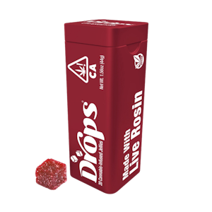 DROPS - Cranberry (Dutch Treat)(H) | 20pk Daydreamy 1:1 (4mg:4.25mg CBD:THC) (20pk) Live Rosin Jellies | Drops