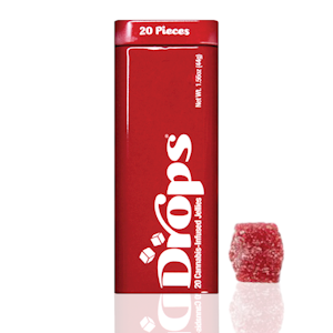 DROPS - Drops - CBD Rosin Gummy - 20 Pack - Edible - 100 mg - (1:1 CBD Daydreamy) Cranberry / MAC #4