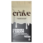 Crave - Cookies And Cream Chocolate Bar 100mg