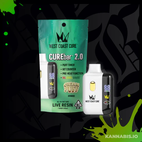 West Coast Cure - Cream Puff - WCC 1g Live Resin CUREbar 2.0 All-In-One Main Image