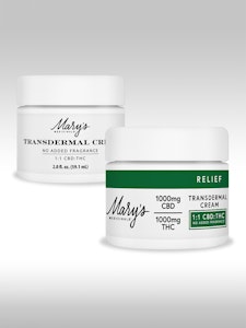 Mary's Medicinals��� - Marys Topical-Transdermal Cream Relief CBD/THC 2OZ