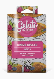 Gelato - Gelato 1g Creme Brulee Live Resin Cartridge (Indica)