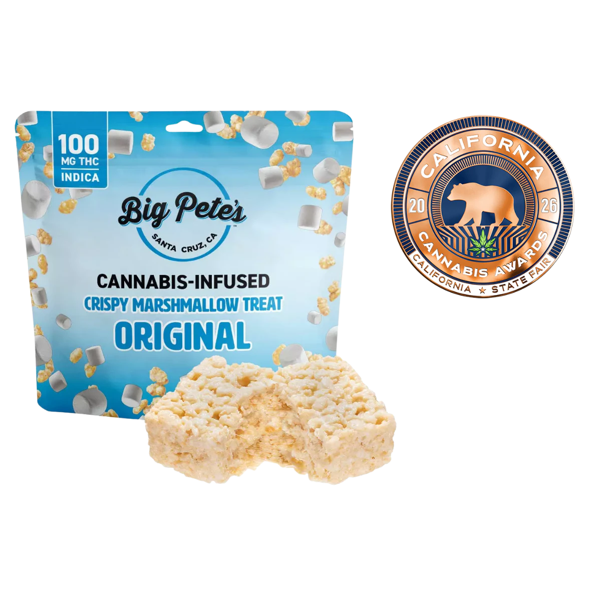Big Pete's Treats - Crispy Marshmallow Treat (I) | 100mg Original | Big Pete's Treats Main Image