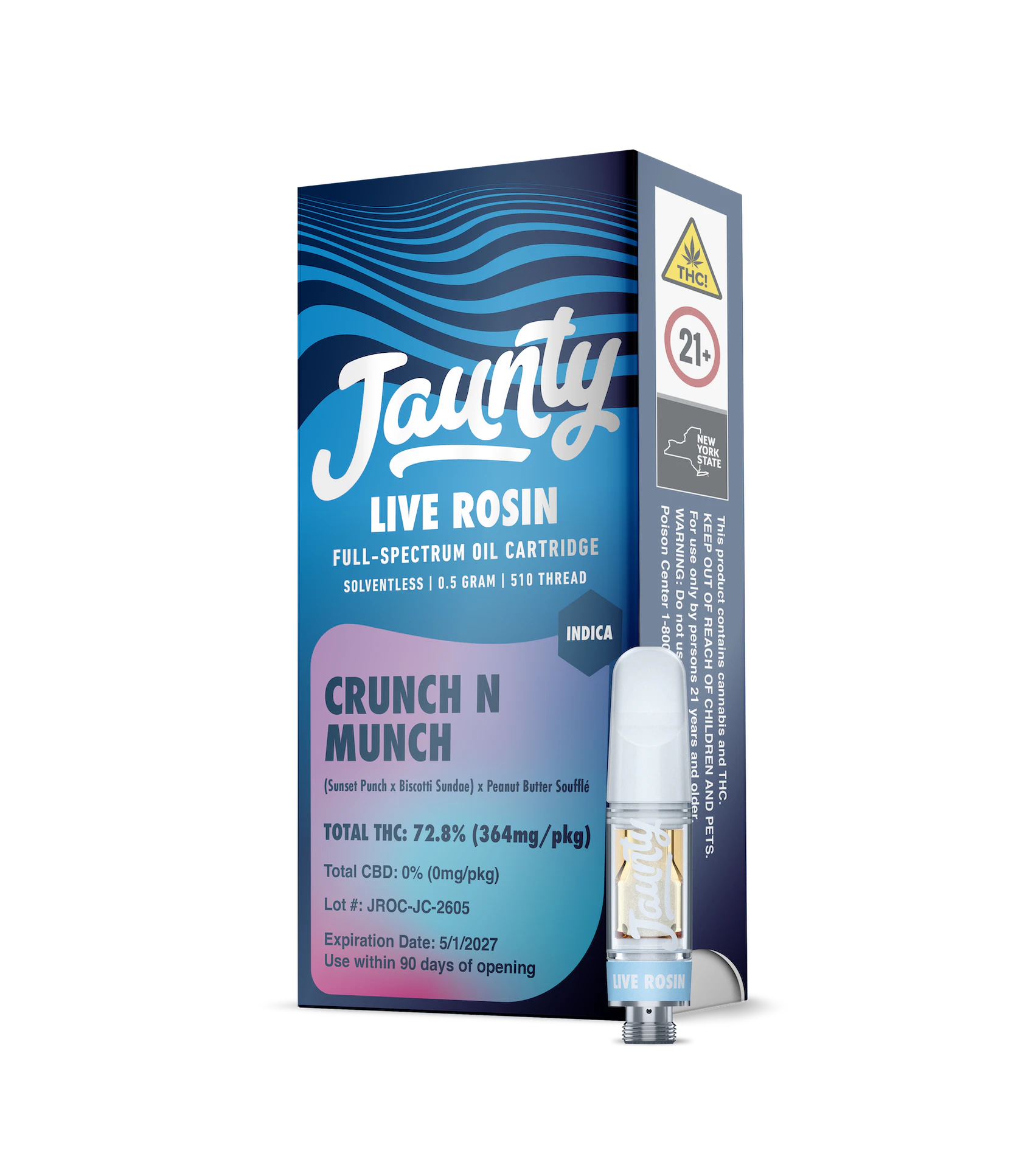 Jaunty - Jaunty | Crunch n Munch | Live Rosin | Cart | 0.5g Main Image
