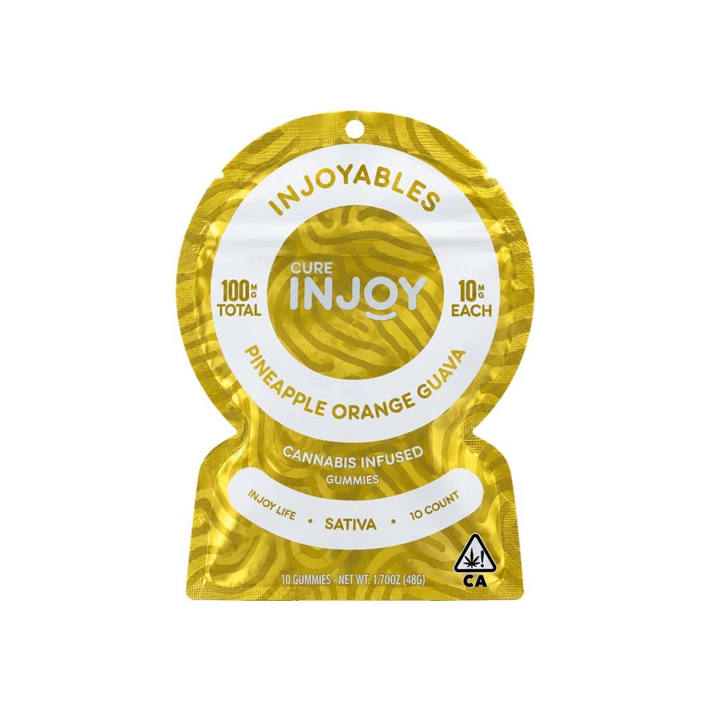 Cure Injoy - PINEAPPLE ORANGE GUAVA GUMMIES 100MG - CURE INJOY Main Image