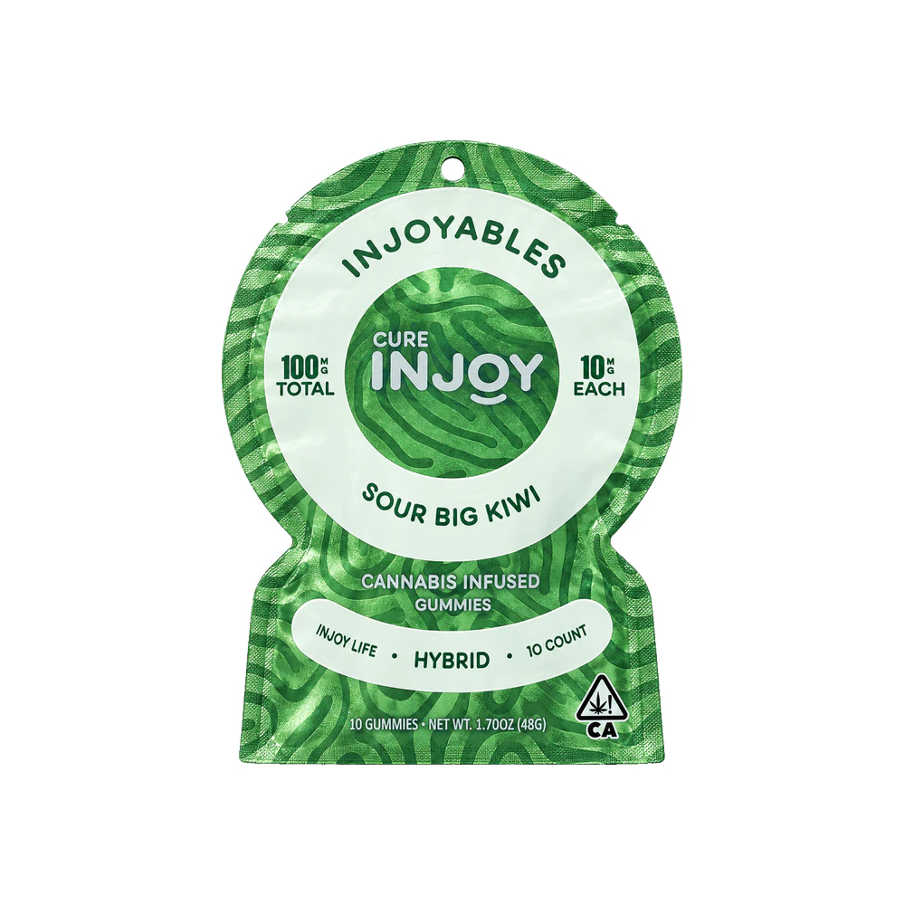 Cure Injoy - SOUR BIG KIWI GUMMIES 100MG - CURE INJOY Main Image