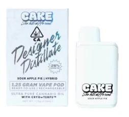CAKE she hits different - CAKE SHE HITS DIFFERENT: Sour Apple Pie 1.25g Disposable Vape (H) Main Image