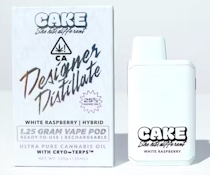 CAKE SHE HITS DIFFERENT: White Raspberry 1.25g Disposable Vape (H)