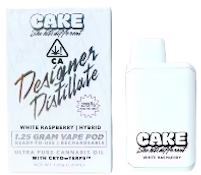 CAKE SHE HITS DIFFERENT: White Raspberry 1.25g Disposable Vape (H)