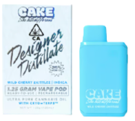 CAKE SHE HITS DIFFERENT: Wild Cherry Zkittlez 1.25g Disposable Vape (I)