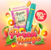 PAPA'S HERB: Peach Ringz 1g Disposable Vape (I)