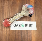 Glass Pipe - 5" - red swirl