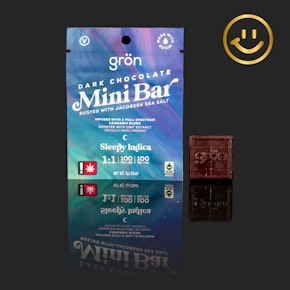 Grön Mini Bar | Dark Chocolate 1:1 CBN/THC | 100mg