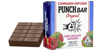 PUNCH - Raspberry Dark Solventless Chocolate Bar 100mg