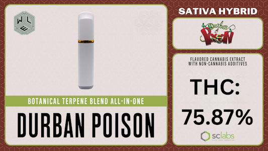 WHITE LABEL EXTRACTS - White Label | Disp Flavored 1g [S] | Durban Poison 