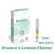 Buddies | Cart Distillate 1g [S] | Franco's Lemon Cheese