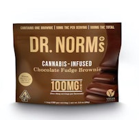 CHOCOLATE FUDGE BROWNIE 100MG - DR. NORMS