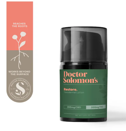 RYTHM - RESTORE LOTION - DOCTOR SOLOMON'S - 200mg THC - 200mg CBD Main Image