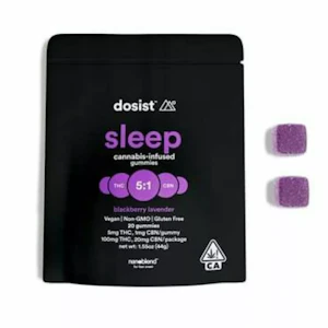 DOSIST - DOSIST | BLACKBERRY LAVENDER 5:1 THC/CBN - 10PK | EDIBLE
