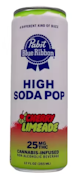 PABST BLUE RIBBON: Cherry Limeade 25mg High Soda Pop Single Can (H)