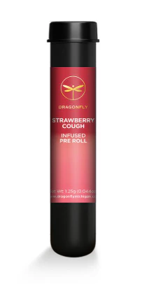 Dragonfly - STRAWBERRY COUGH INFUSED PREROLL - DRAGONFLY - 1.25g Main Image