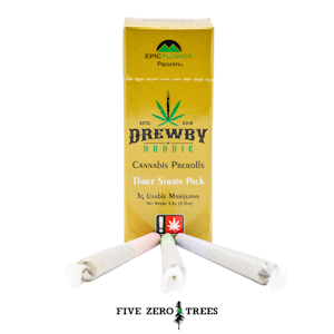 DREWBY DOOBIE - Drewby Doobie Menage x White Chocolate Chip x Black Amber Pre-Roll 6pk 0.5g