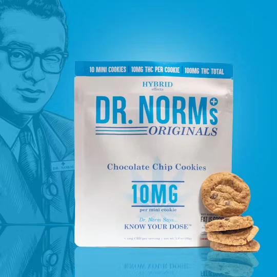 Dr. Norm's - [Dr. Norm's] Edible - 100mg - 10 ct - Chocolate Chip  Main Image
